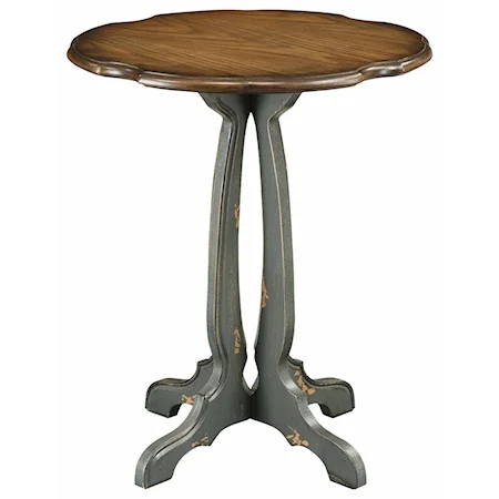 Chatsworth Grey Scallopped Accent Table